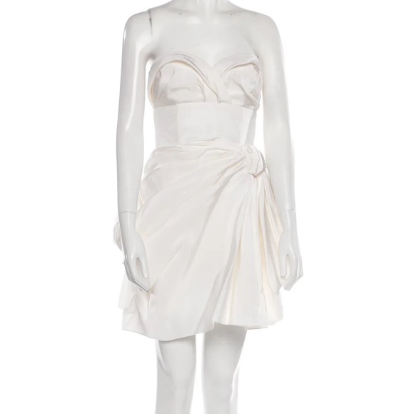 Carolina Herrera Silk Mini Dress - Picture 2 of 3